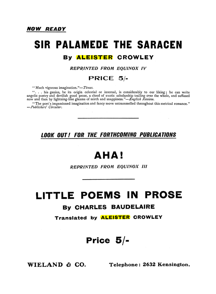 Original scan of The Equinox (Volume I, Number IX), PDF page 591