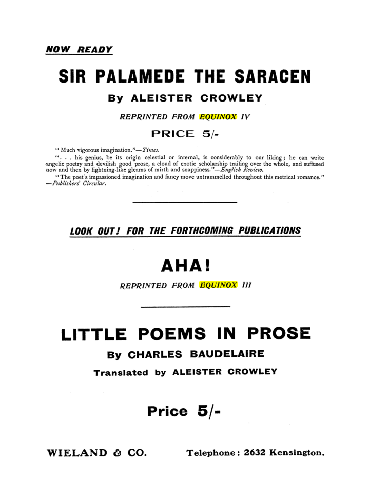 Original scan of The Equinox (Volume I, Number IX), PDF page 591