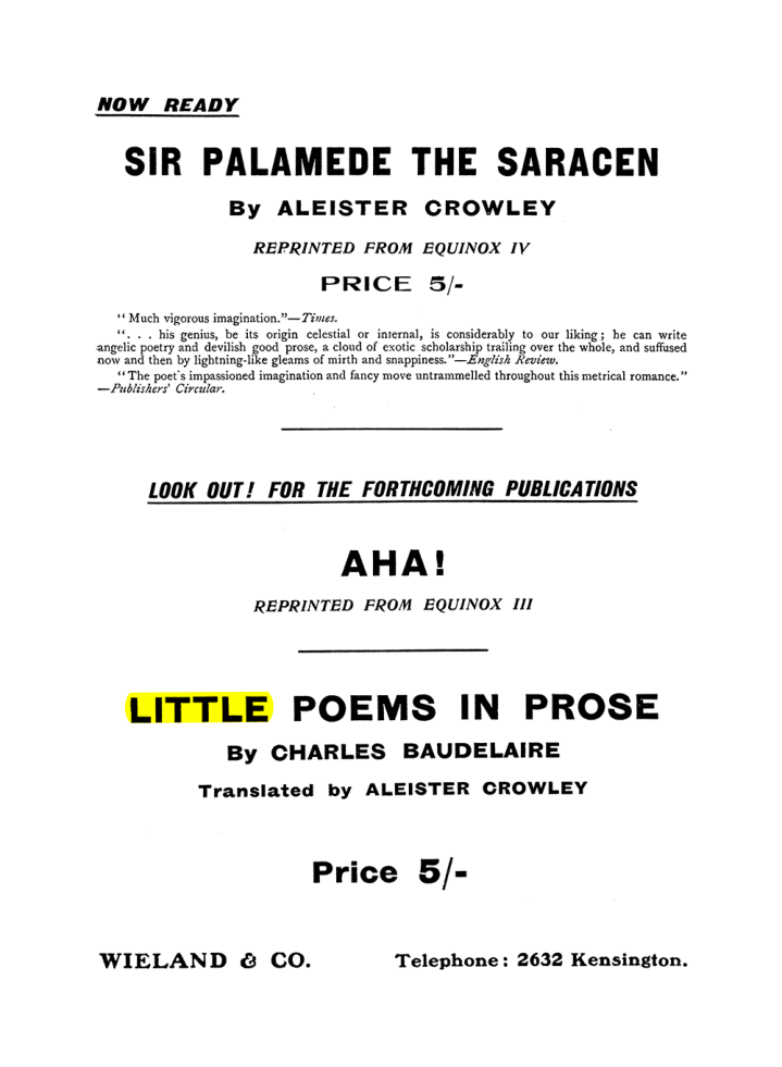 Original scan of The Equinox (Volume I, Number IX), PDF page 591