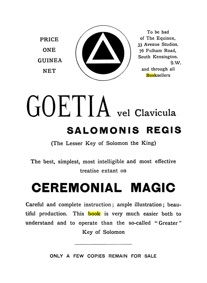 Original scan of The Equinox (Volume I, Number IX), PDF page 592