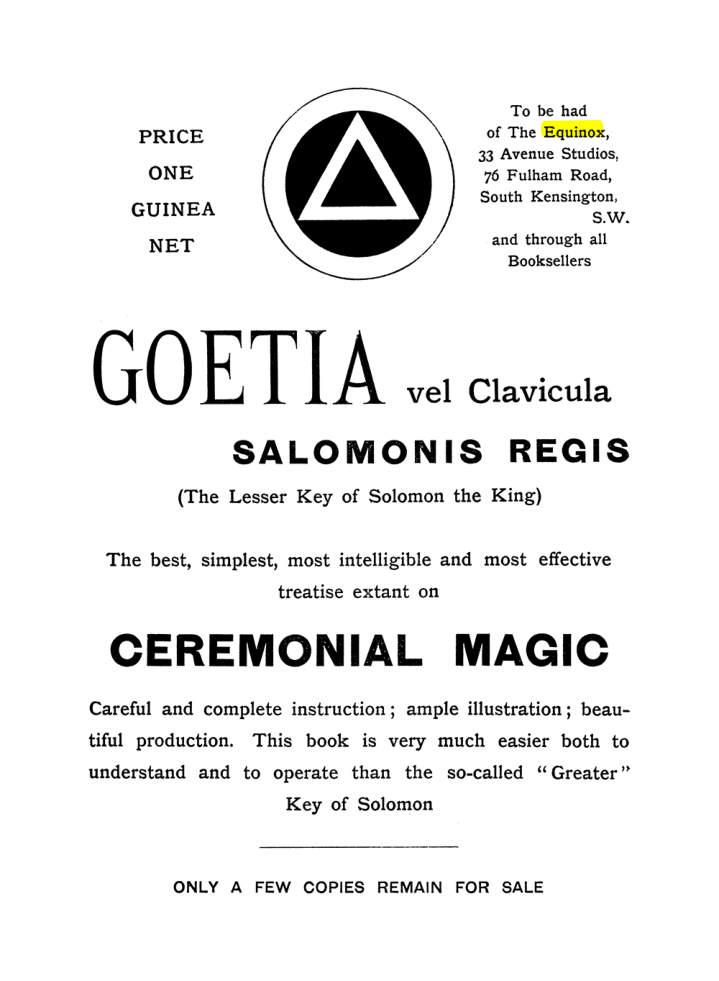 Original scan of The Equinox (Volume I, Number IX), PDF page 592