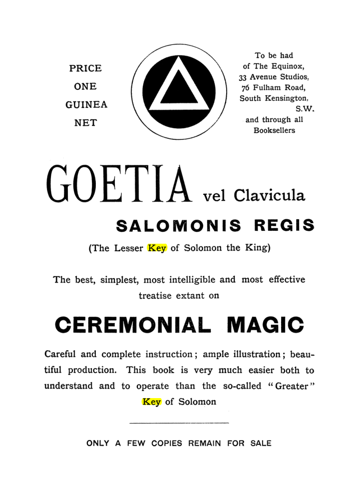 Original scan of The Equinox (Volume I, Number IX), PDF page 592