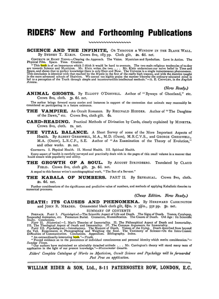 Original scan of The Equinox (Volume I, Number IX), PDF page 594