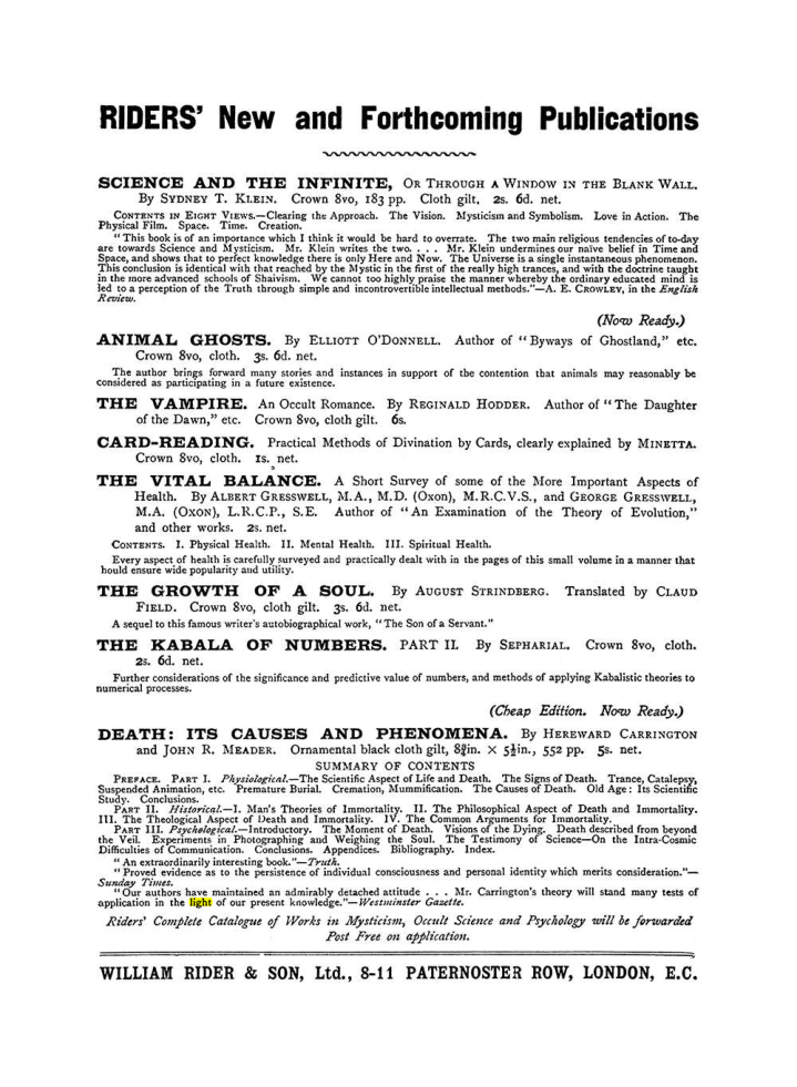 Original scan of The Equinox (Volume I, Number IX), PDF page 594