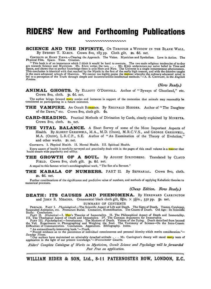 Original scan of The Equinox (Volume I, Number IX), PDF page 594