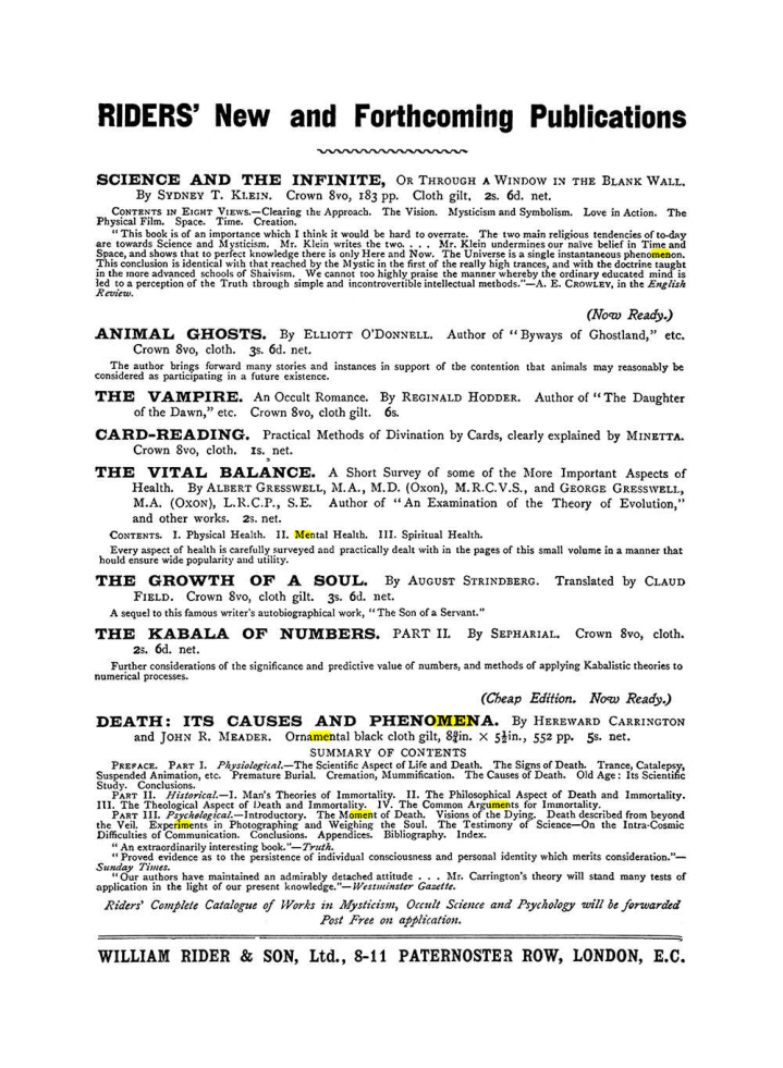 Original scan of The Equinox (Volume I, Number IX), PDF page 594