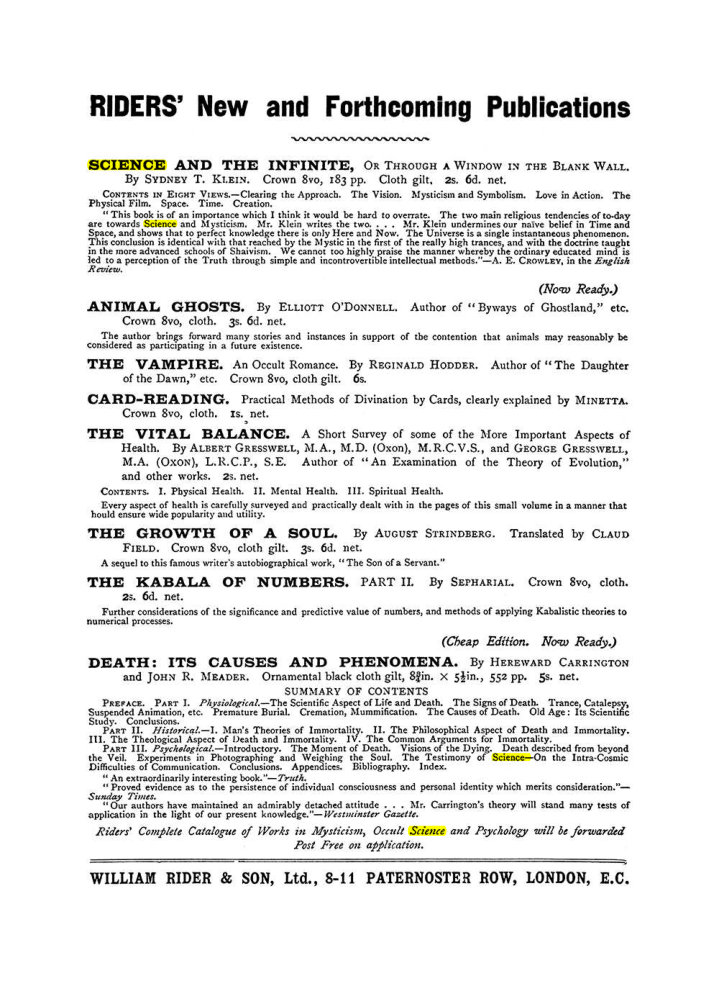 Original scan of The Equinox (Volume I, Number IX), PDF page 594