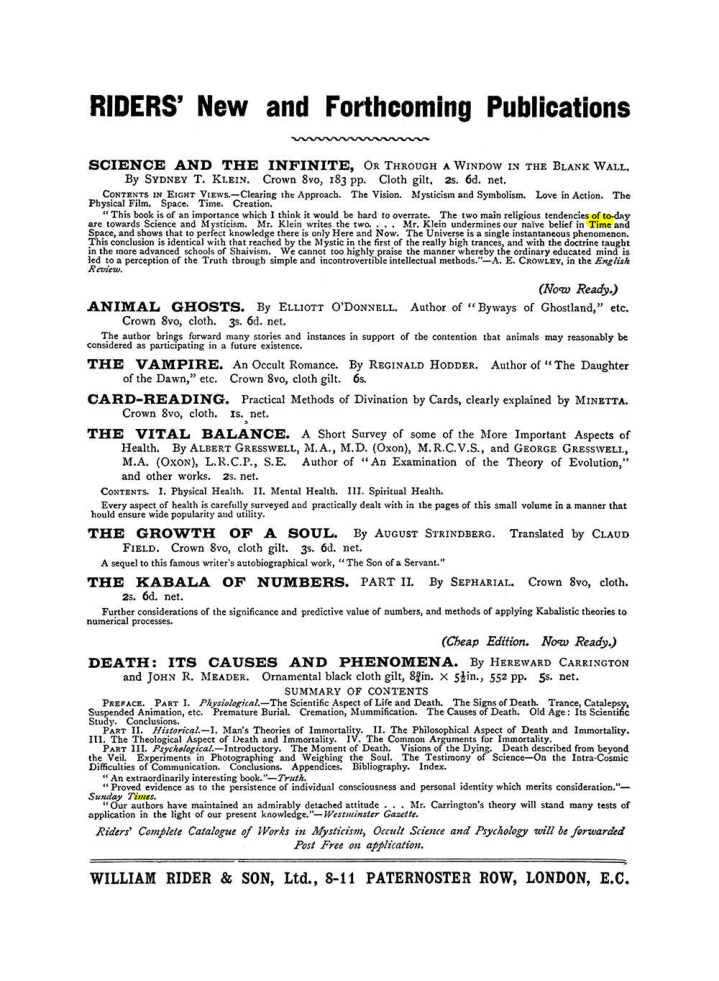 Original scan of The Equinox (Volume I, Number IX), PDF page 594