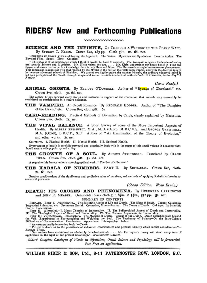 Original scan of The Equinox (Volume I, Number IX), PDF page 594