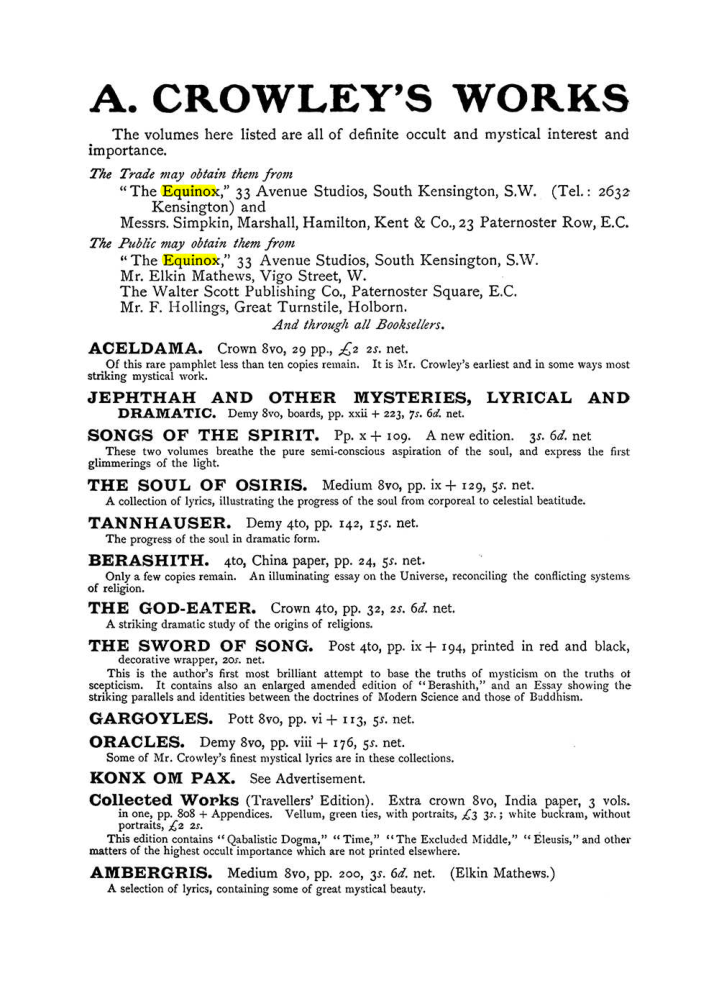 Original scan of The Equinox (Volume I, Number IX), PDF page 596