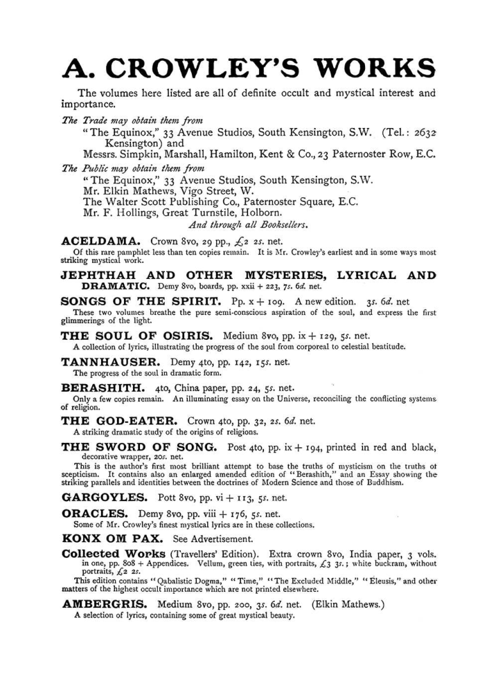 Original scan of The Equinox (Volume I, Number IX), PDF page 596