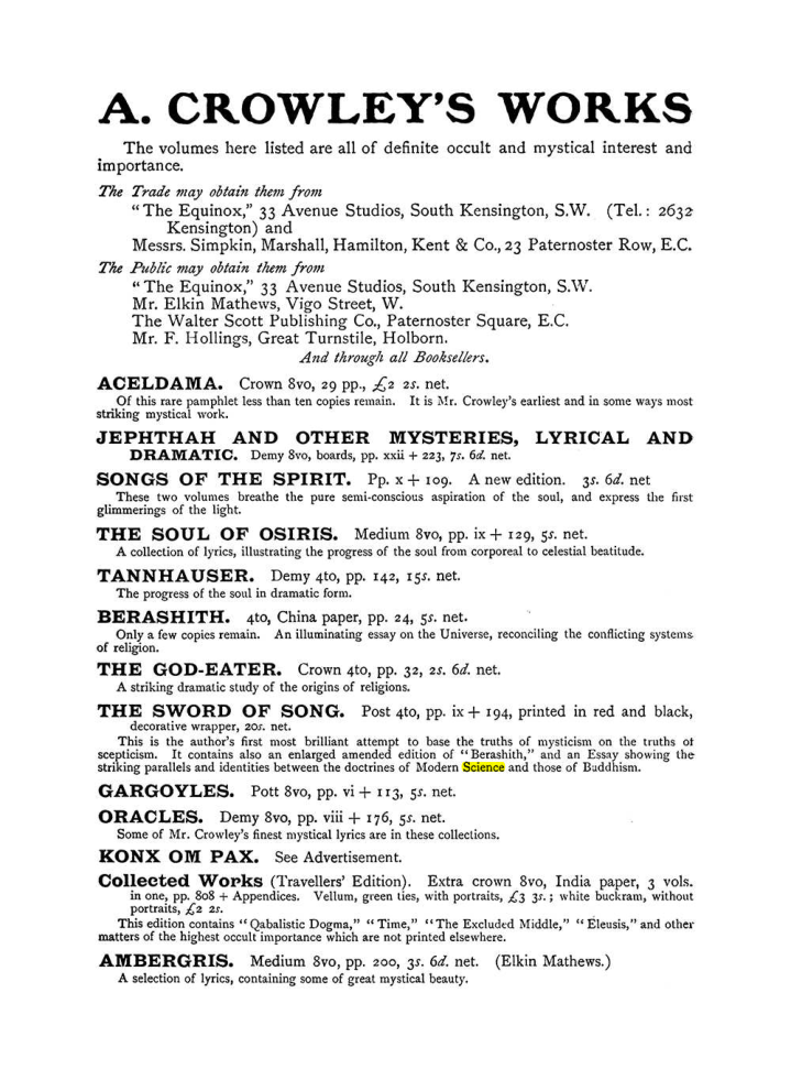 Original scan of The Equinox (Volume I, Number IX), PDF page 596