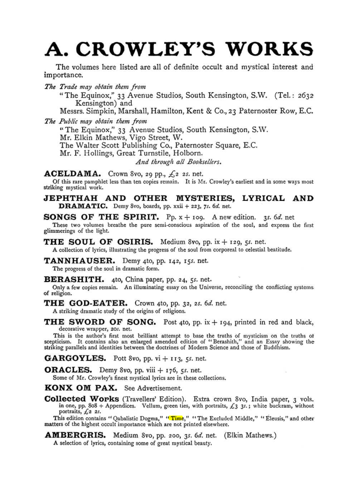 Original scan of The Equinox (Volume I, Number IX), PDF page 596
