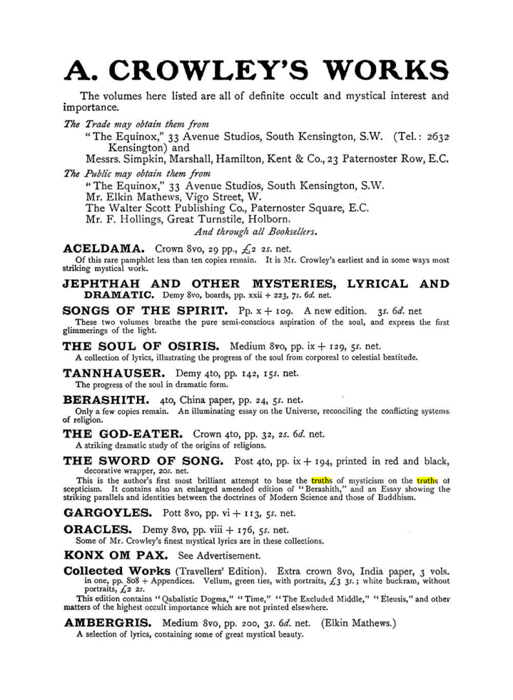 Original scan of The Equinox (Volume I, Number IX), PDF page 596