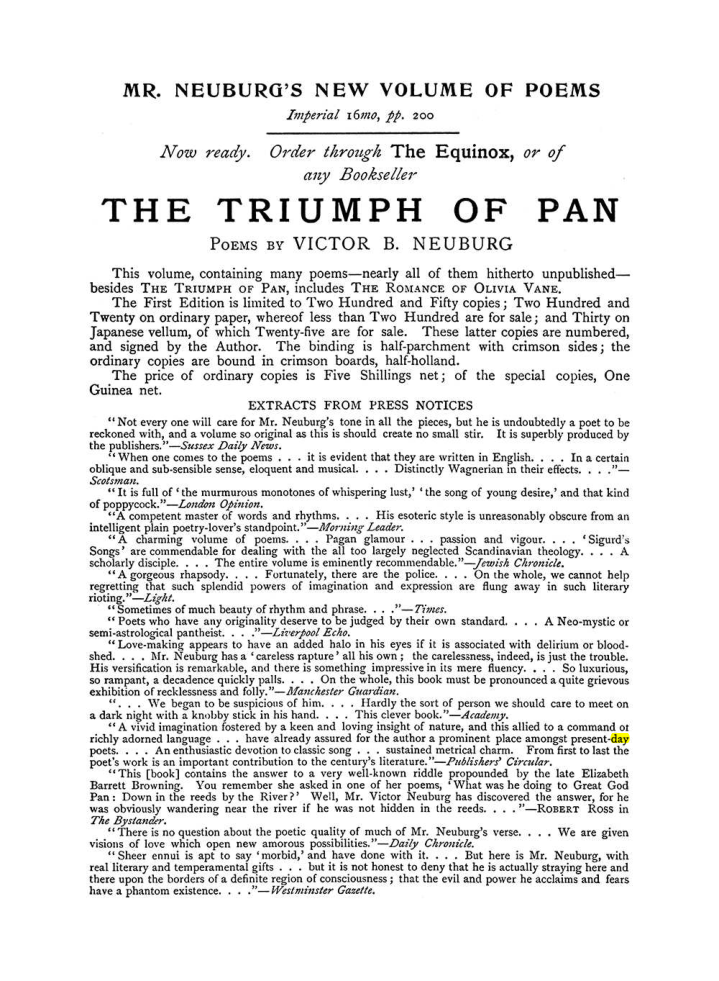 Original scan of The Equinox (Volume I, Number IX), PDF page 599