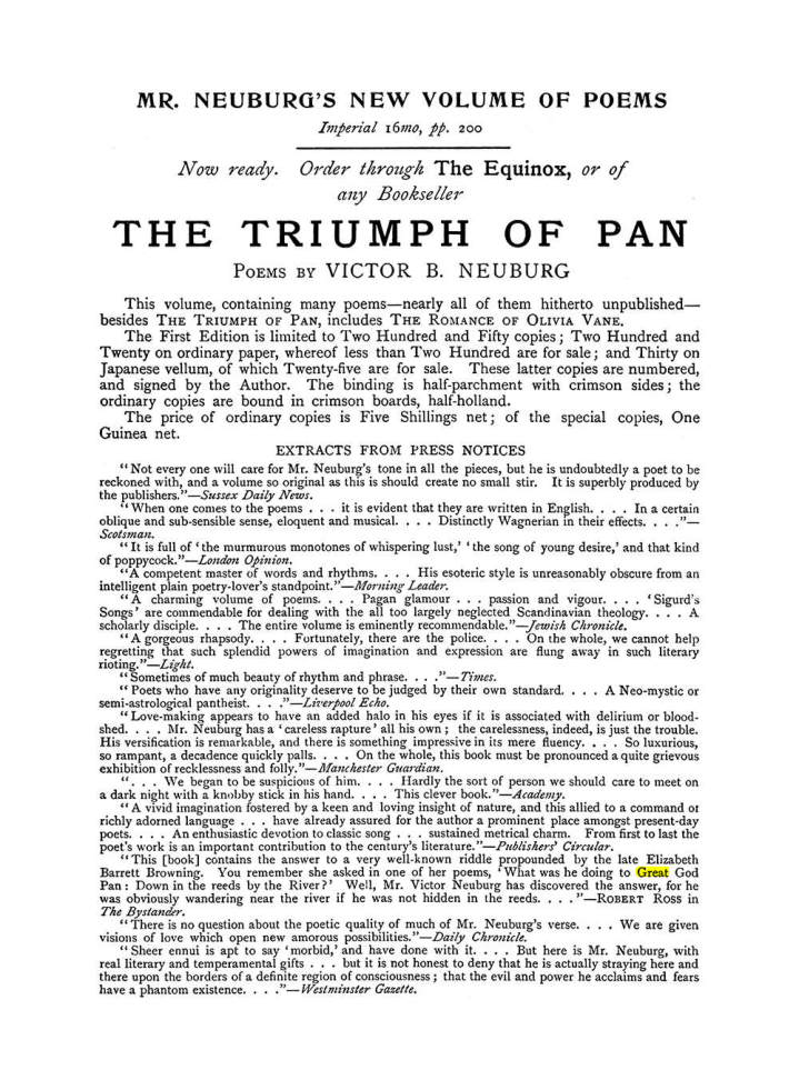 Original scan of The Equinox (Volume I, Number IX), PDF page 599