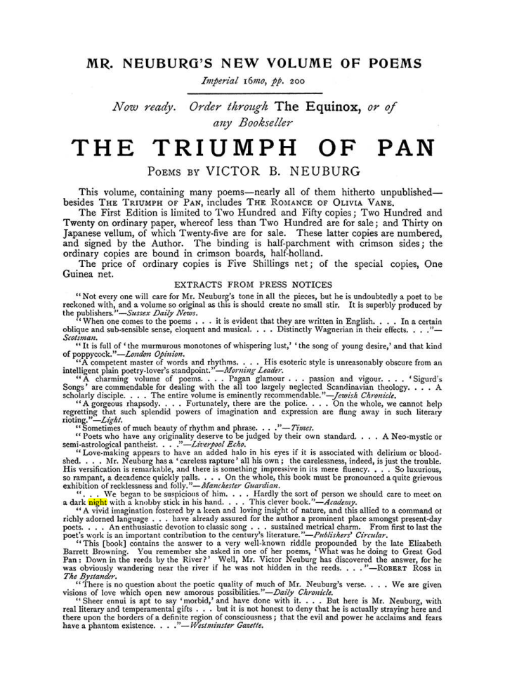 Original scan of The Equinox (Volume I, Number IX), PDF page 599