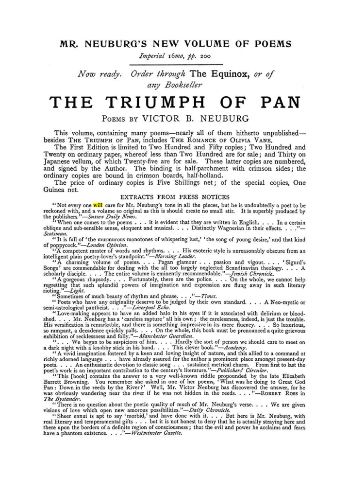 Original scan of The Equinox (Volume I, Number IX), PDF page 599