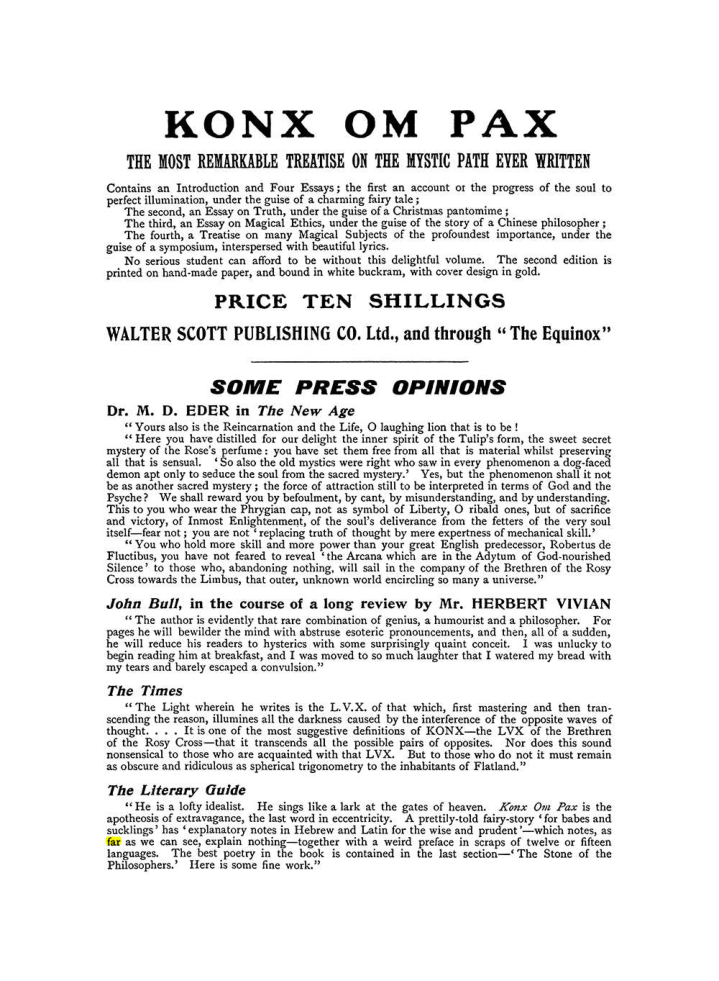 Original scan of The Equinox (Volume I, Number IX), PDF page 602