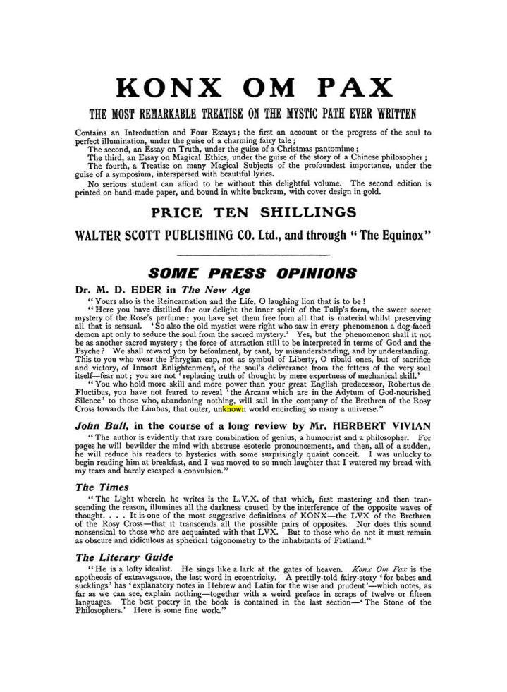 Original scan of The Equinox (Volume I, Number IX), PDF page 602