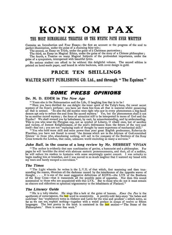 Original scan of The Equinox (Volume I, Number IX), PDF page 602