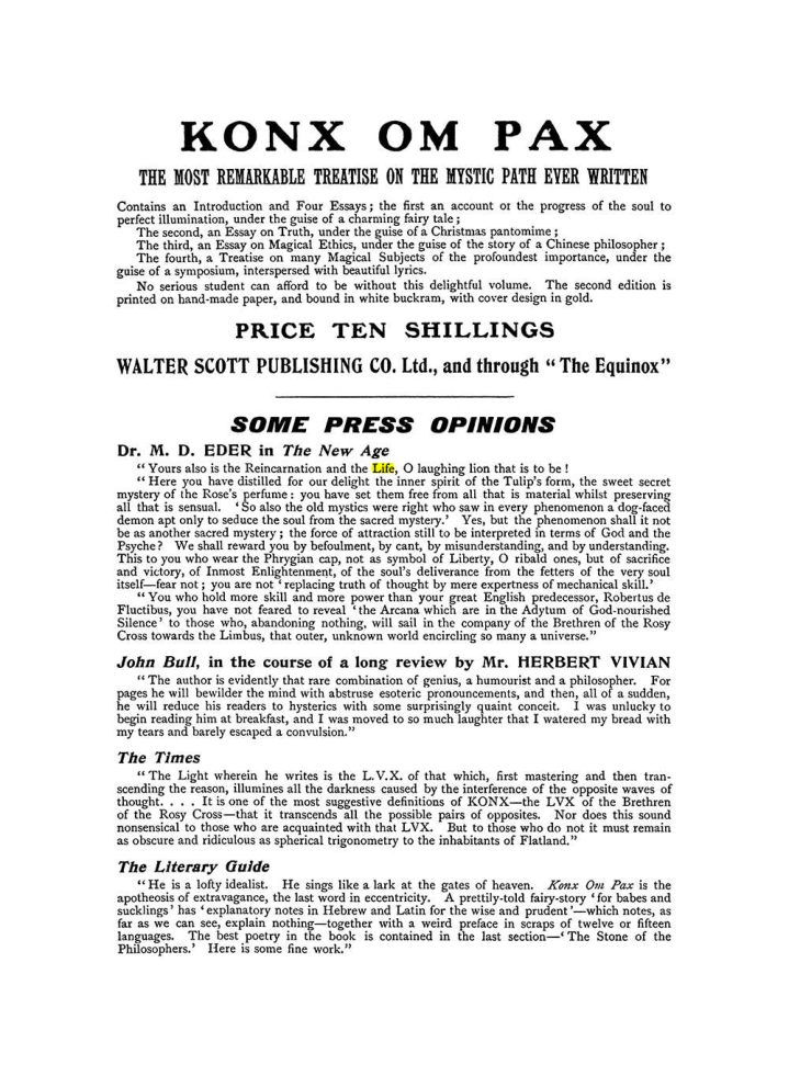 Original scan of The Equinox (Volume I, Number IX), PDF page 602