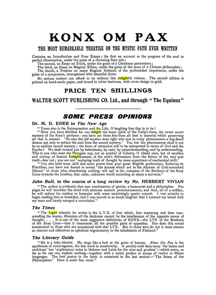 Original scan of The Equinox (Volume I, Number IX), PDF page 602