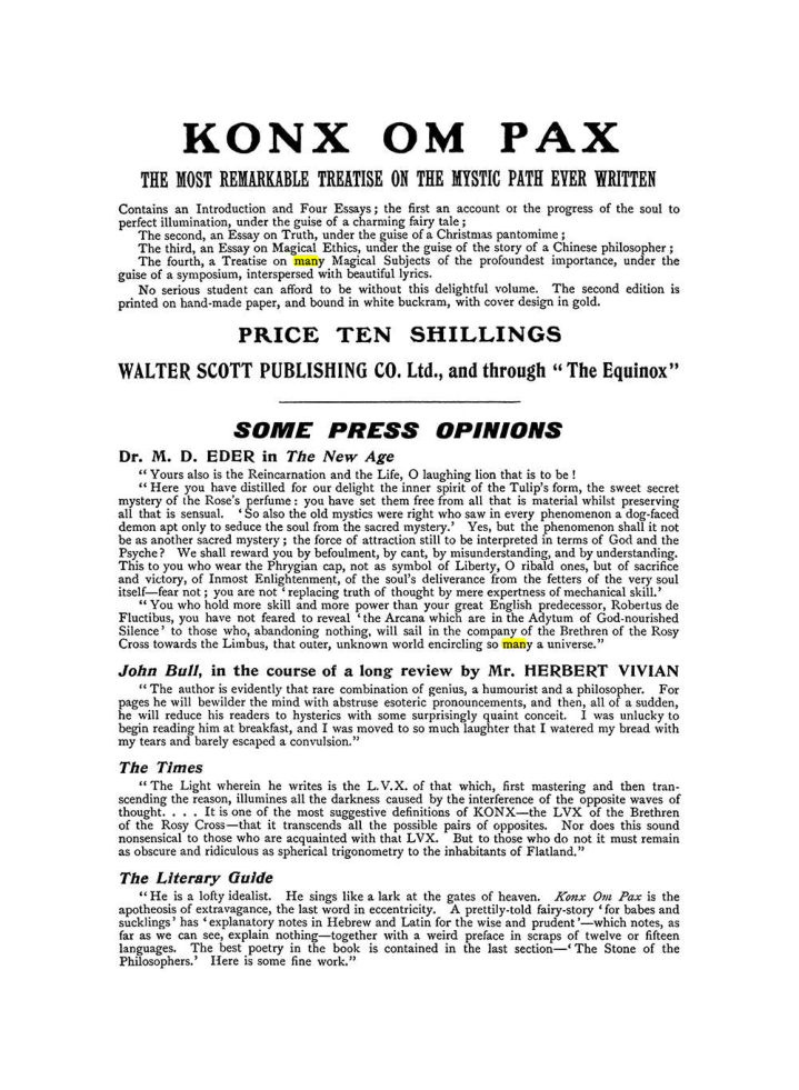 Original scan of The Equinox (Volume I, Number IX), PDF page 602