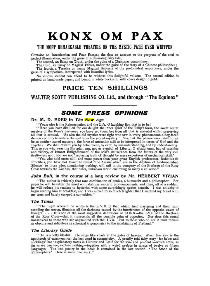 Original scan of The Equinox (Volume I, Number IX), PDF page 602