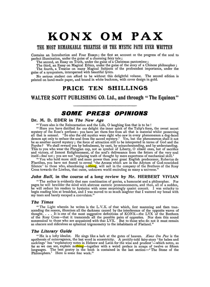 Original scan of The Equinox (Volume I, Number IX), PDF page 602