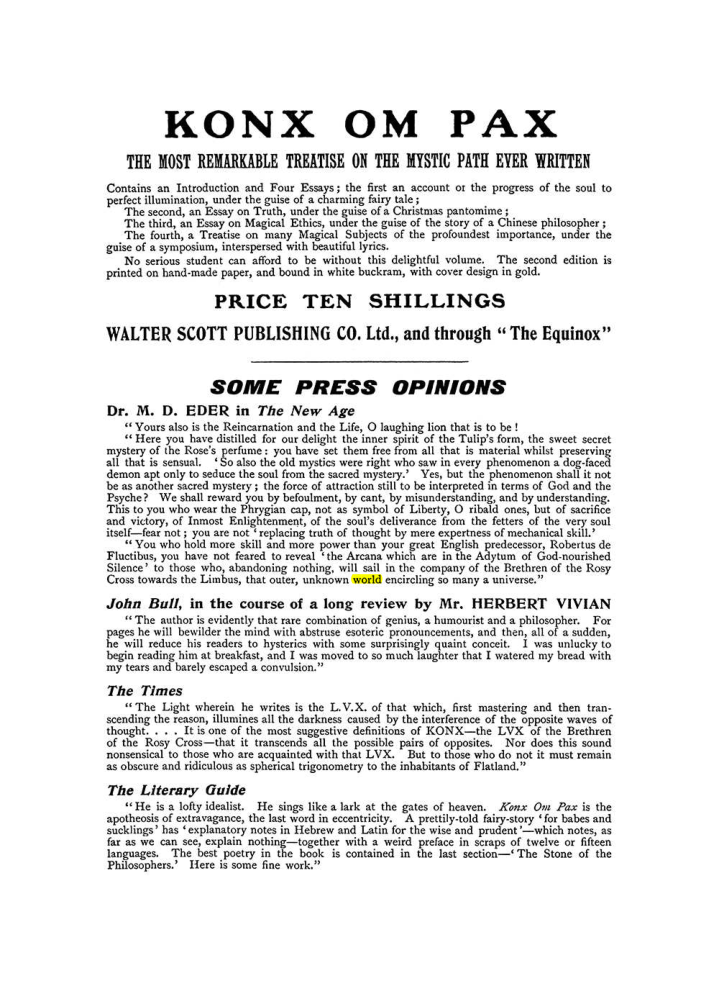 Original scan of The Equinox (Volume I, Number IX), PDF page 602
