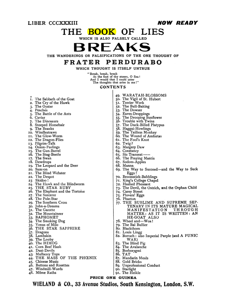 Original scan of The Equinox (Volume I, Number IX), PDF page 609