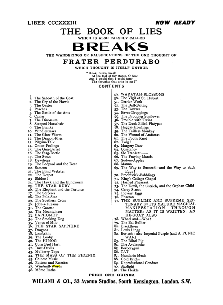 Original scan of The Equinox (Volume I, Number IX), PDF page 609
