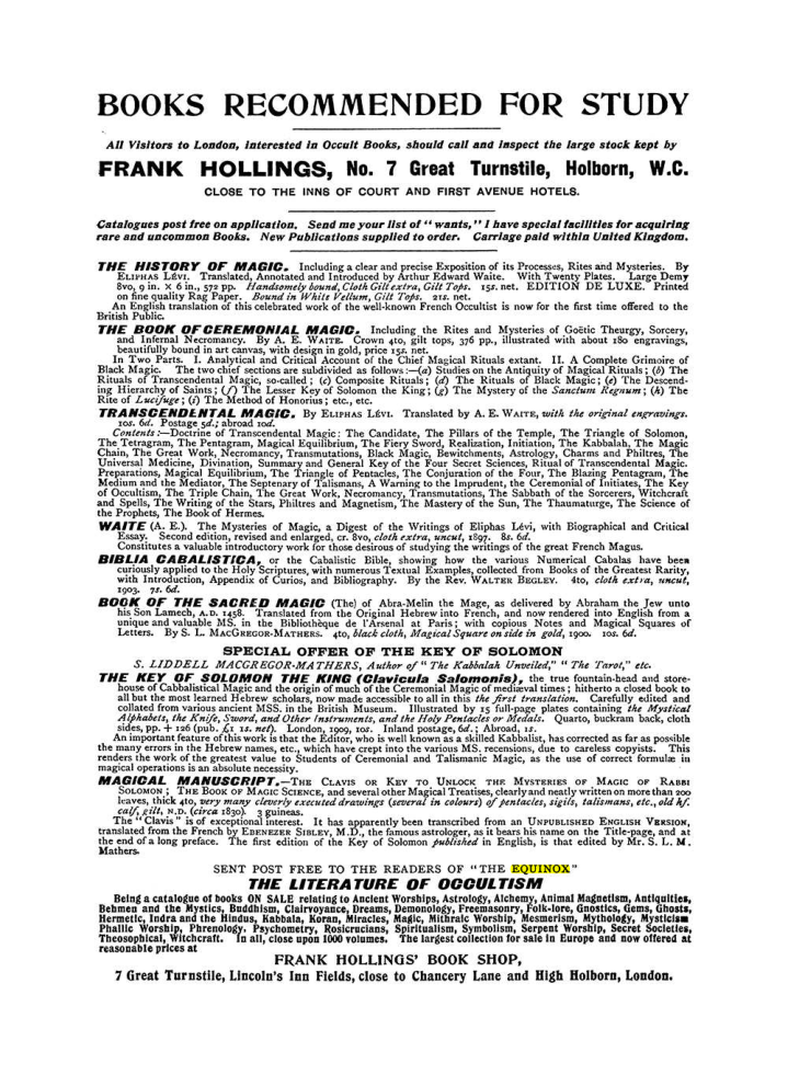 Original scan of The Equinox (Volume I, Number IX), PDF page 612
