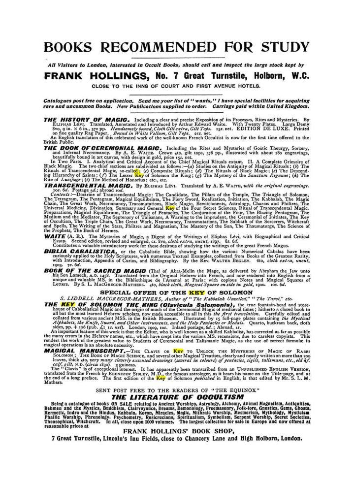 Original scan of The Equinox (Volume I, Number IX), PDF page 612
