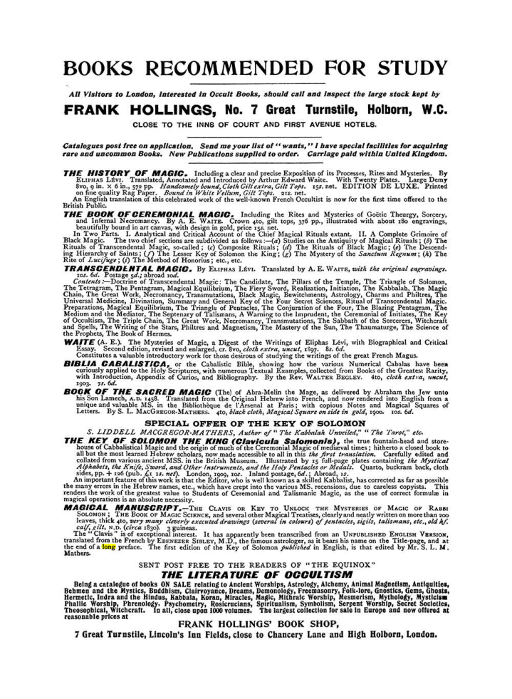 Original scan of The Equinox (Volume I, Number IX), PDF page 612
