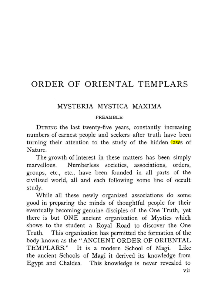 Original scan of The Equinox (Volume I, Number IX), PDF page 7