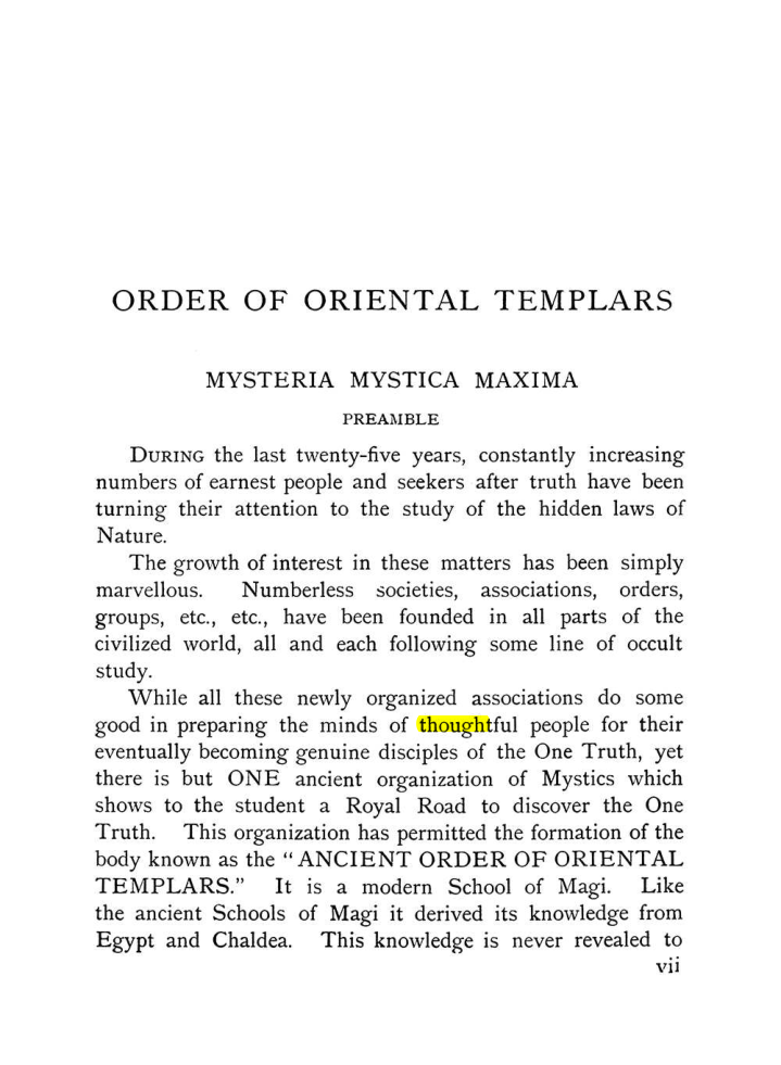 Original scan of The Equinox (Volume I, Number IX), PDF page 7