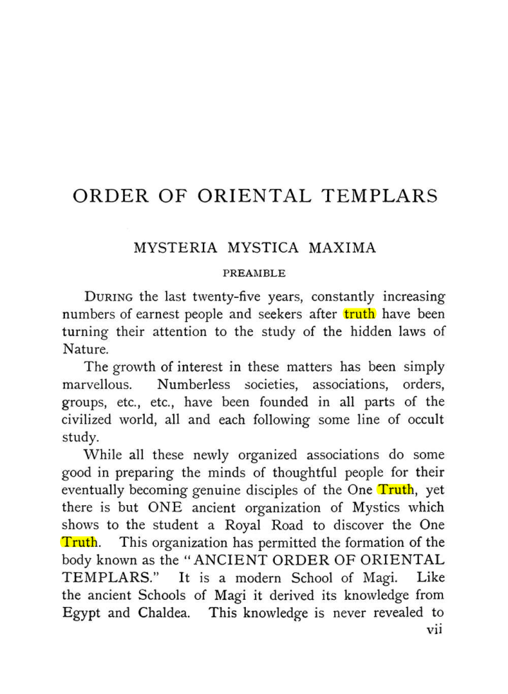 Original scan of The Equinox (Volume I, Number IX), PDF page 7