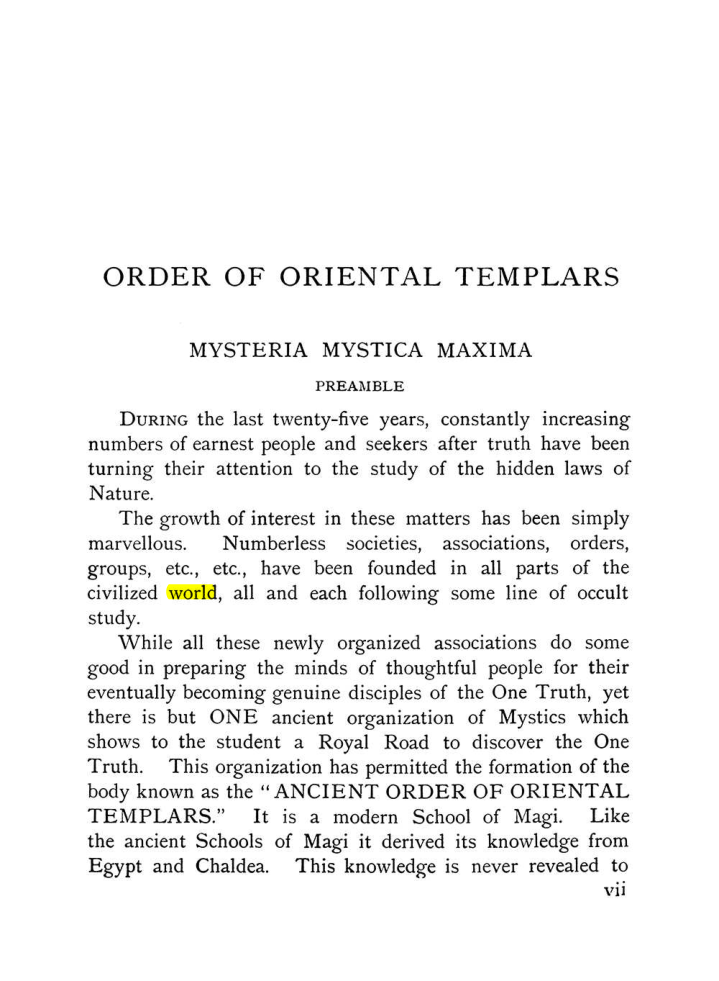 Original scan of The Equinox (Volume I, Number IX), PDF page 7