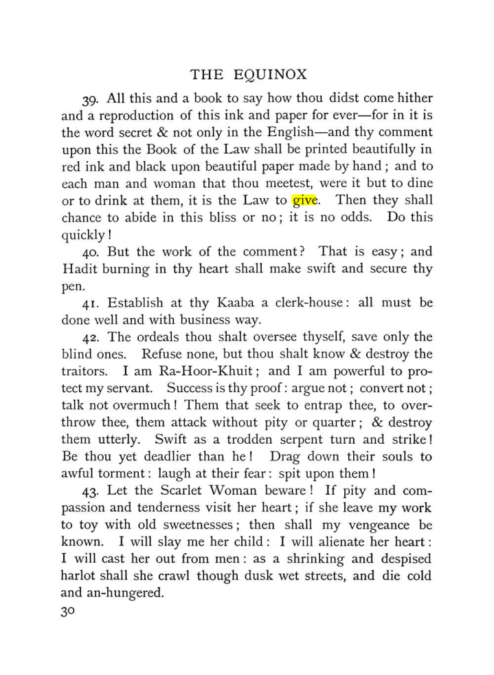 Original scan of The Equinox (Volume I, Number IX), PDF page 70