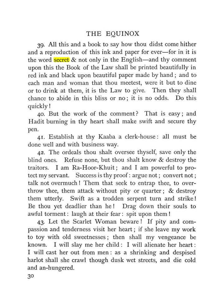 Original scan of The Equinox (Volume I, Number IX), PDF page 70