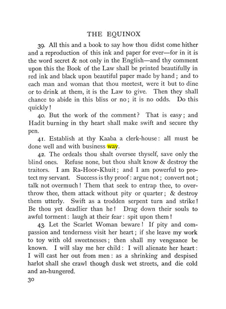 Original scan of The Equinox (Volume I, Number IX), PDF page 70