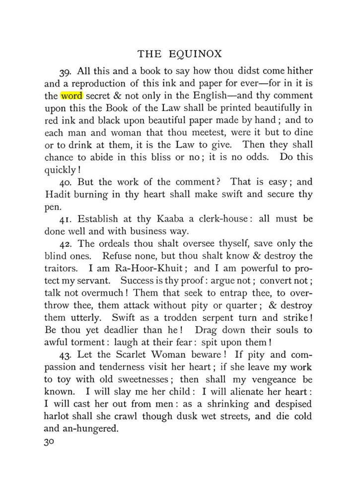 Original scan of The Equinox (Volume I, Number IX), PDF page 70