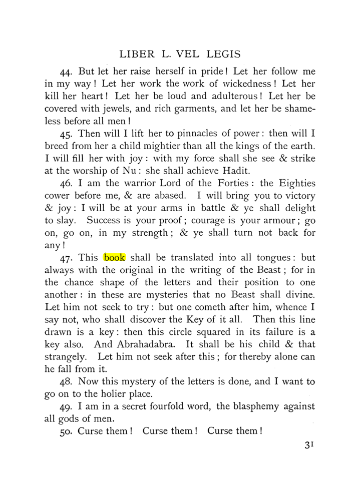 Original scan of The Equinox (Volume I, Number IX), PDF page 71