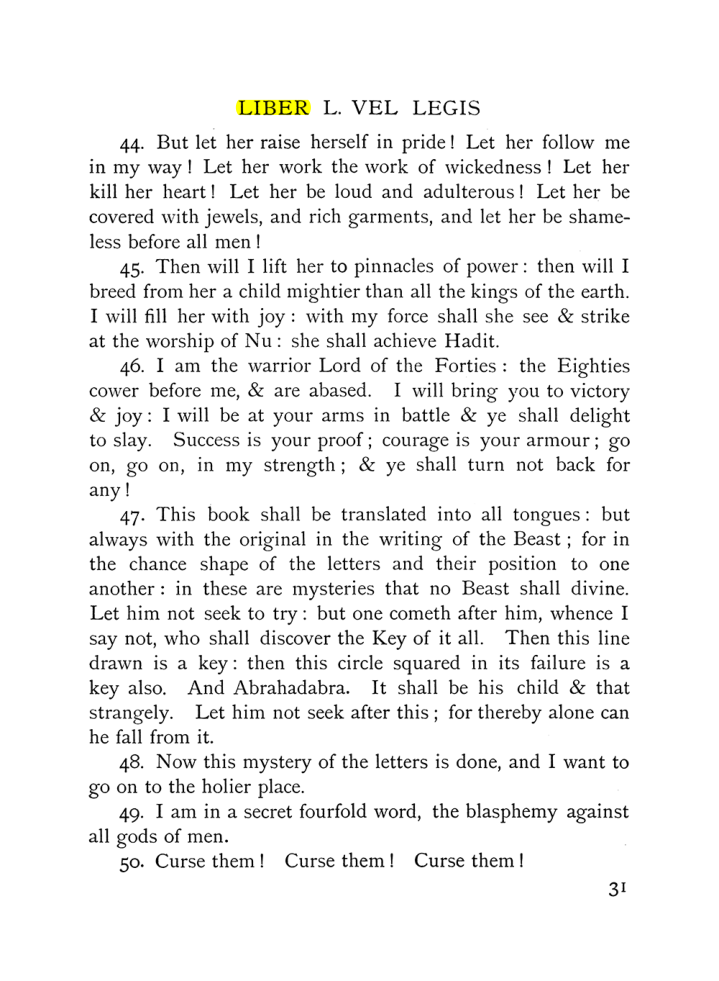 Original scan of The Equinox (Volume I, Number IX), PDF page 71