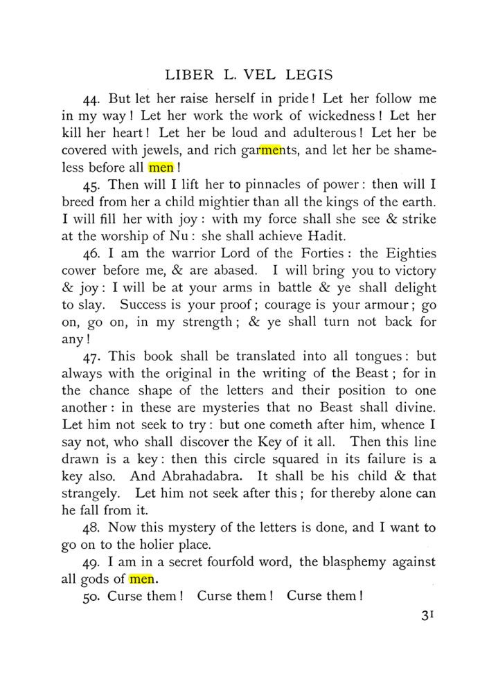 Original scan of The Equinox (Volume I, Number IX), PDF page 71