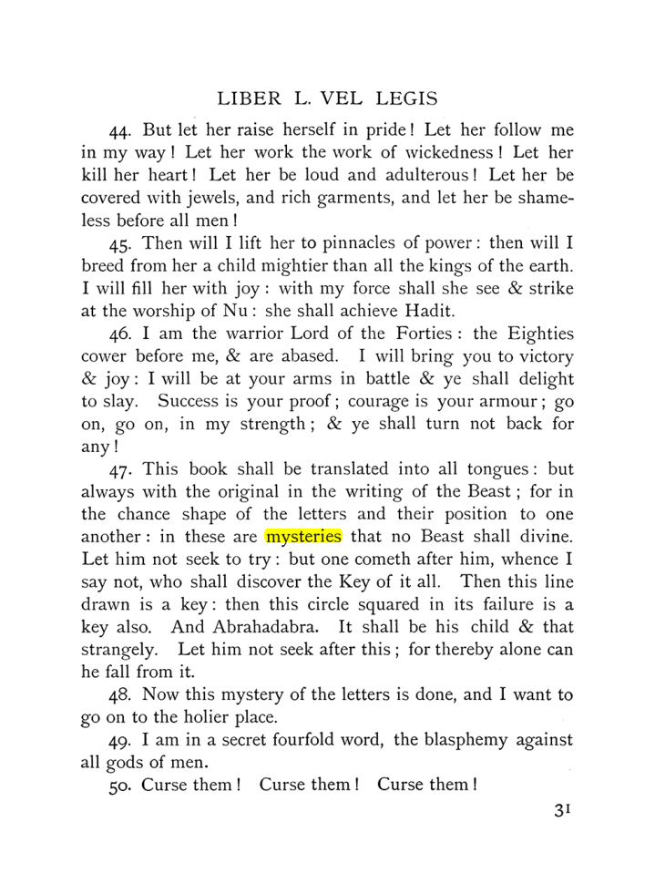 Original scan of The Equinox (Volume I, Number IX), PDF page 71