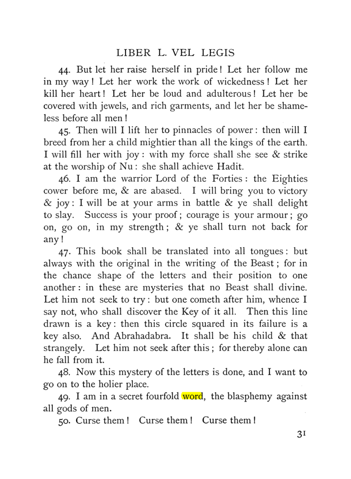 Original scan of The Equinox (Volume I, Number IX), PDF page 71