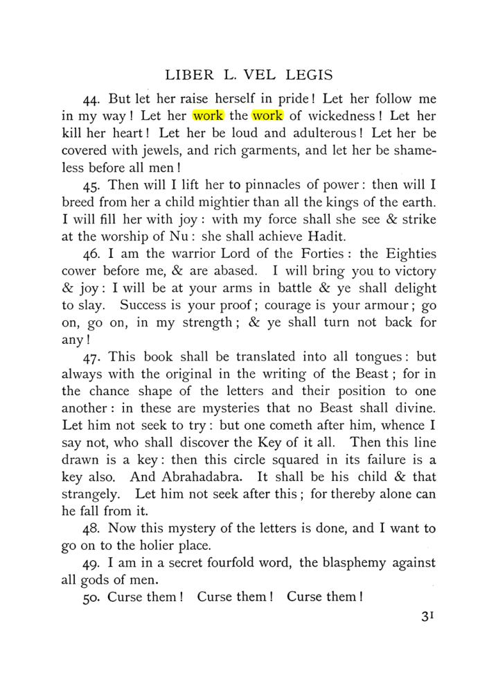 Original scan of The Equinox (Volume I, Number IX), PDF page 71